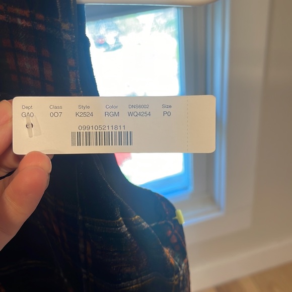 nwt- J Crew Stewart Plaid Velvet Sleeveless Tank Top, OP - Picture 4 of 5